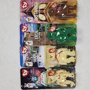 McDonald's Rare Set Of 4 Beanie Babies With Error NEW IN BOX